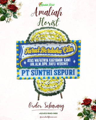 Papan Bunga Duka di Siantar Timur