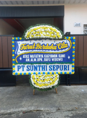 Papan Bunga Duka di Siantar Timur